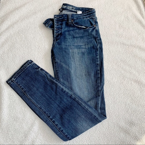 GAP Denim - GAP Medium Indigo Skinny Fit Coupe Moulante Jeans